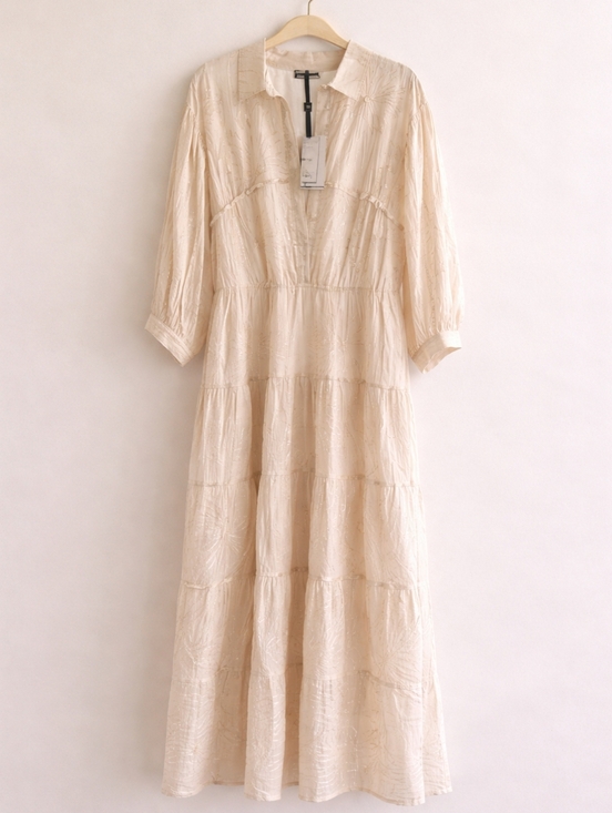 #Nocturne Dresses & Skirts - Final Price Nocturne Chic Cream Long Sleeve Dress